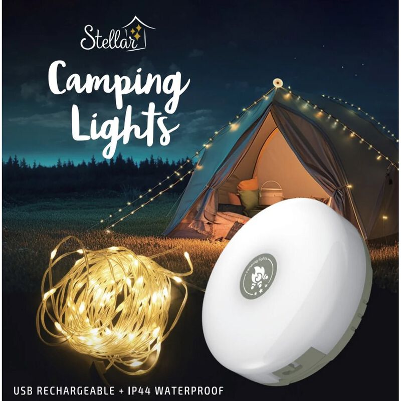 Stellar Haus Camping Lights Warm White 10m image number 0